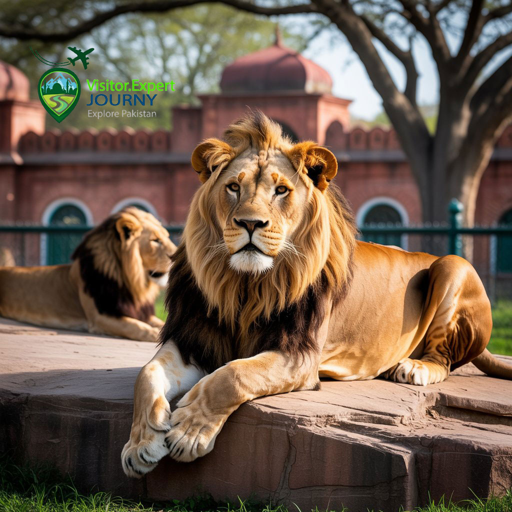 Lahore Zoo lion house.
