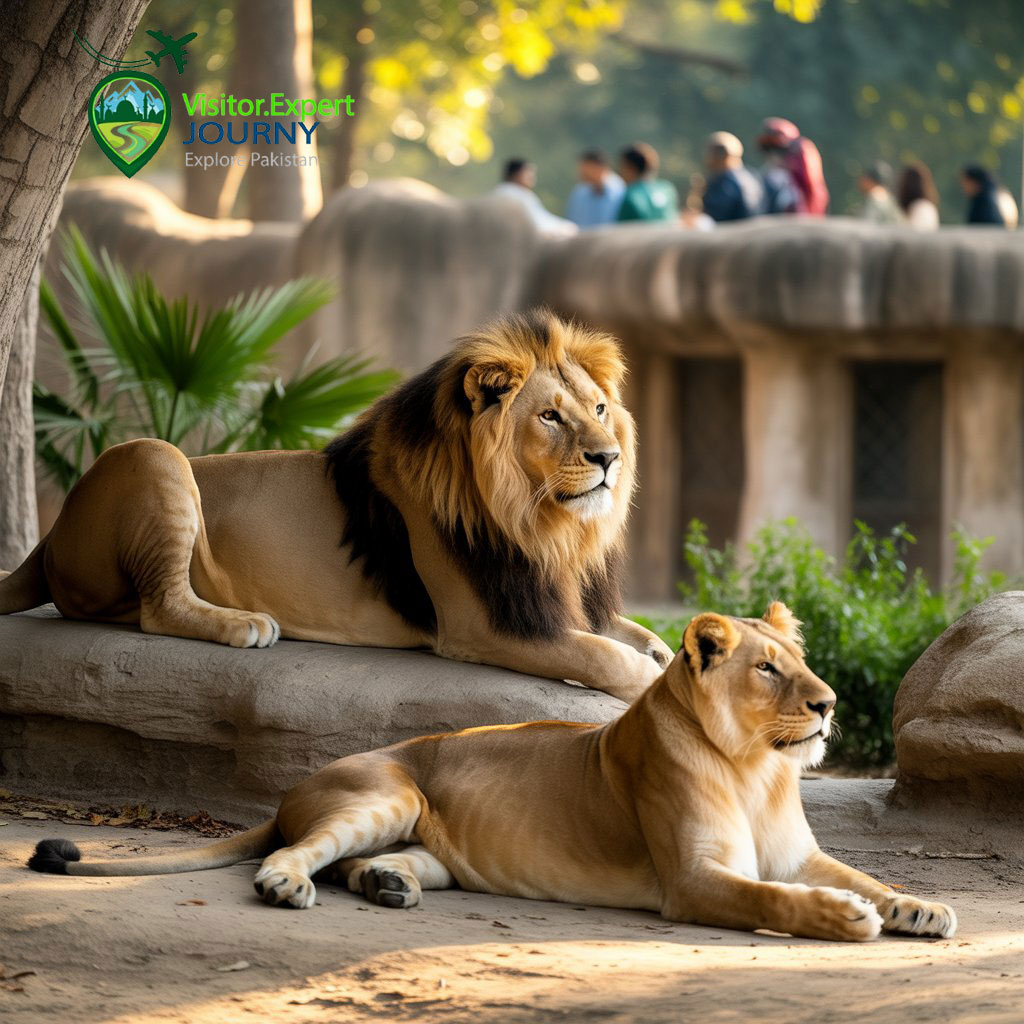 Lahore Zoo lion house.